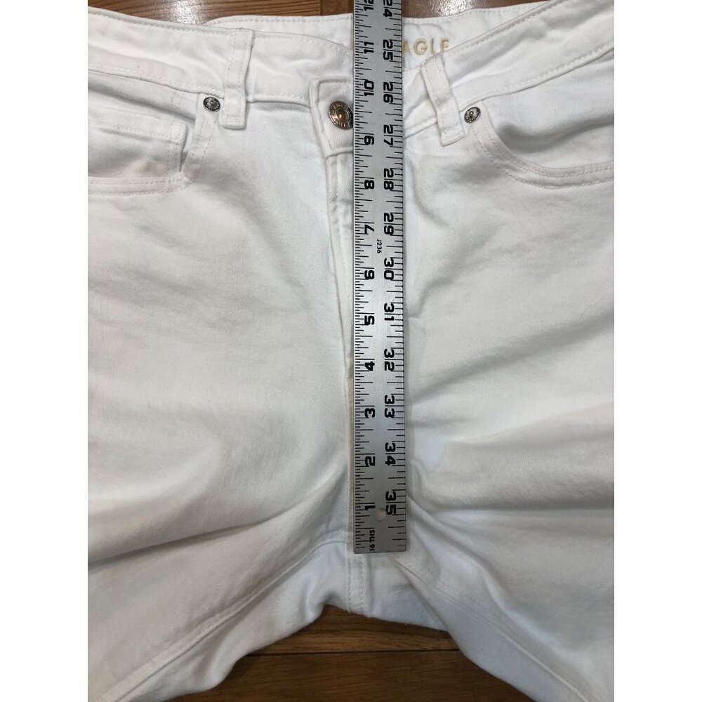American Eagle Outfitters Stretch Mom Jean White Size 8 Regular - Picture 7 of 11
